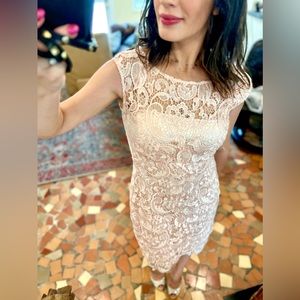 Monique Lhuillier Lace Sheath Dress